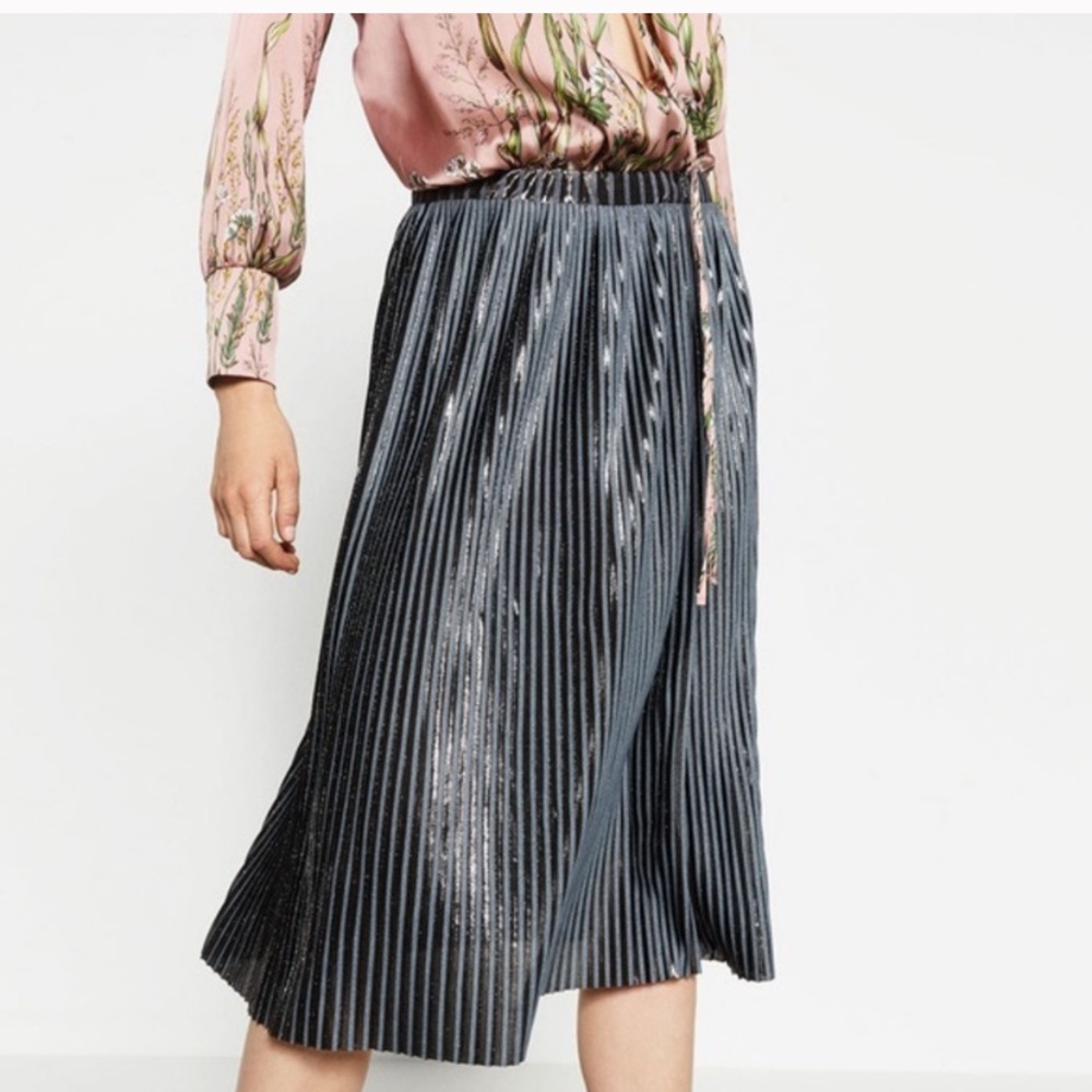Zara pleated skirt